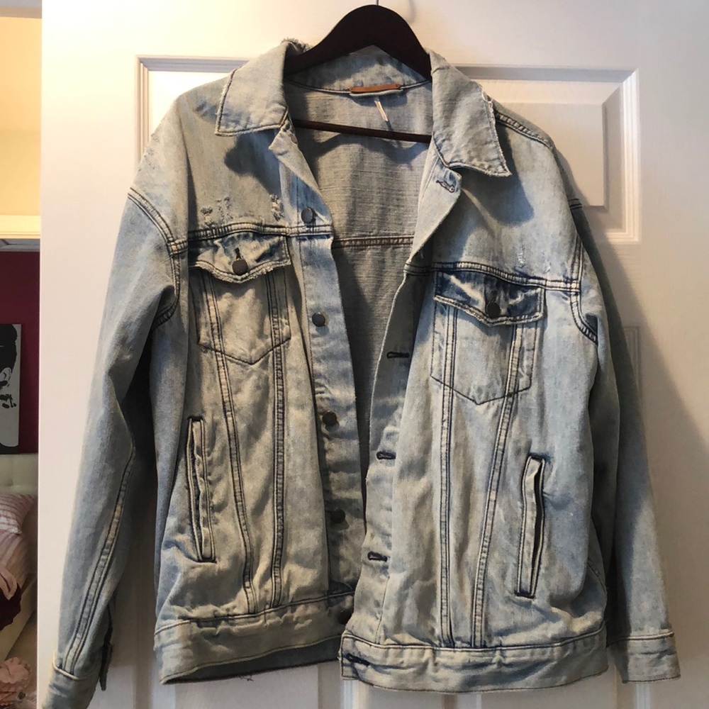 Medium/large free people jean jacket